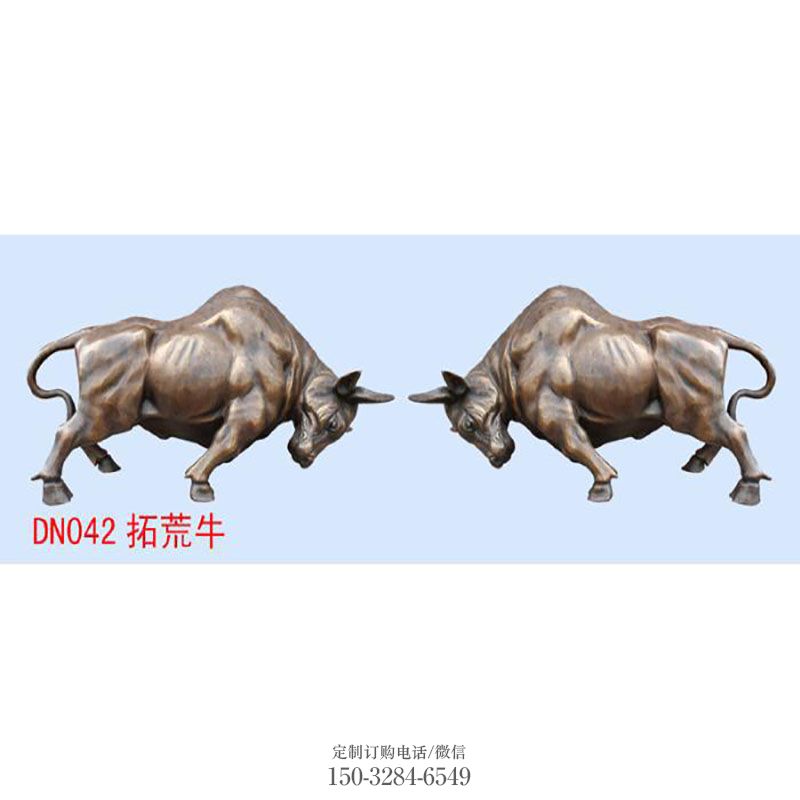 钢铸黄牛雕塑 烤漆动物牛雕塑制造商 户外黄牛雕塑摆放制作